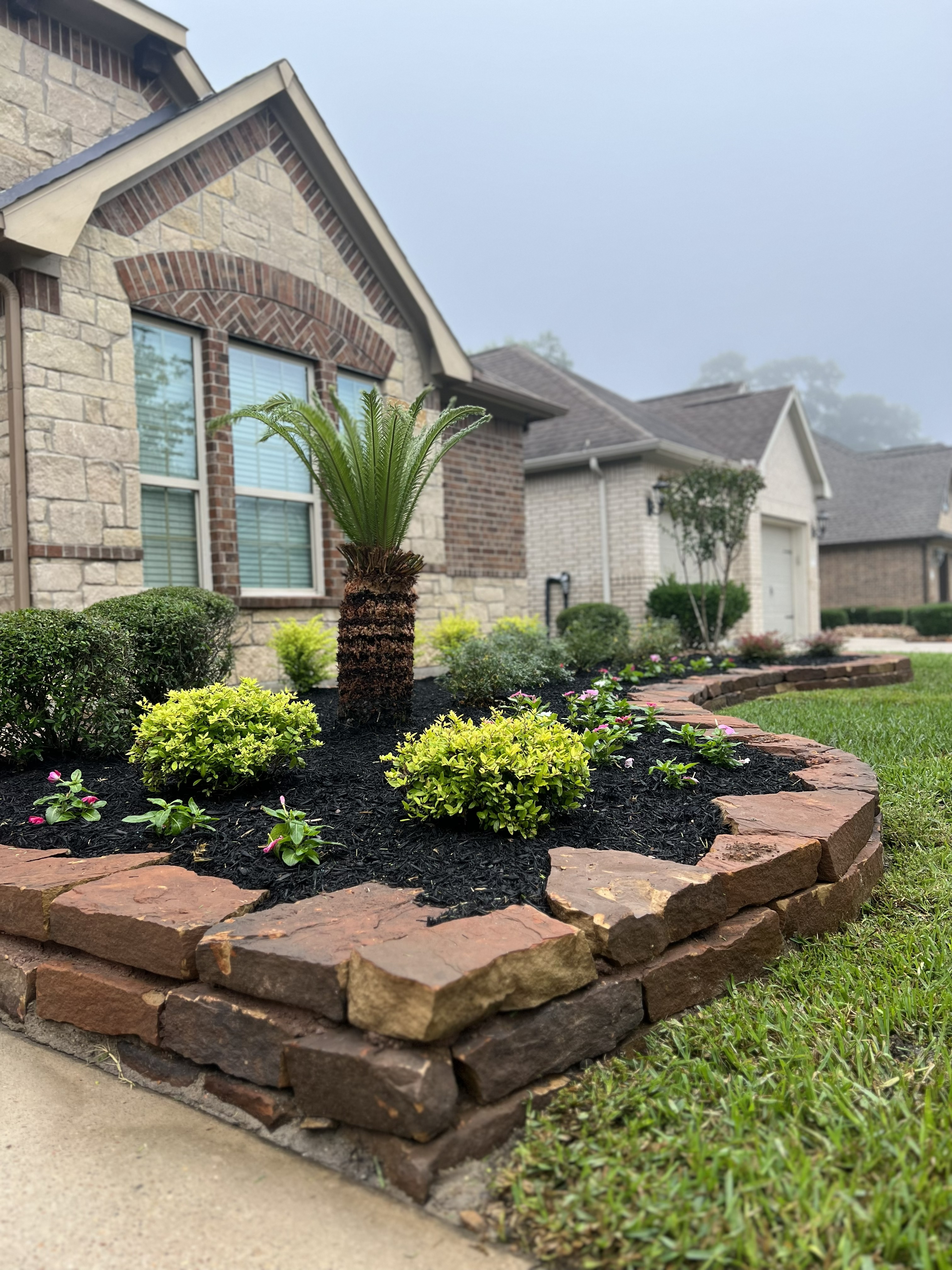 Landscape install Houston