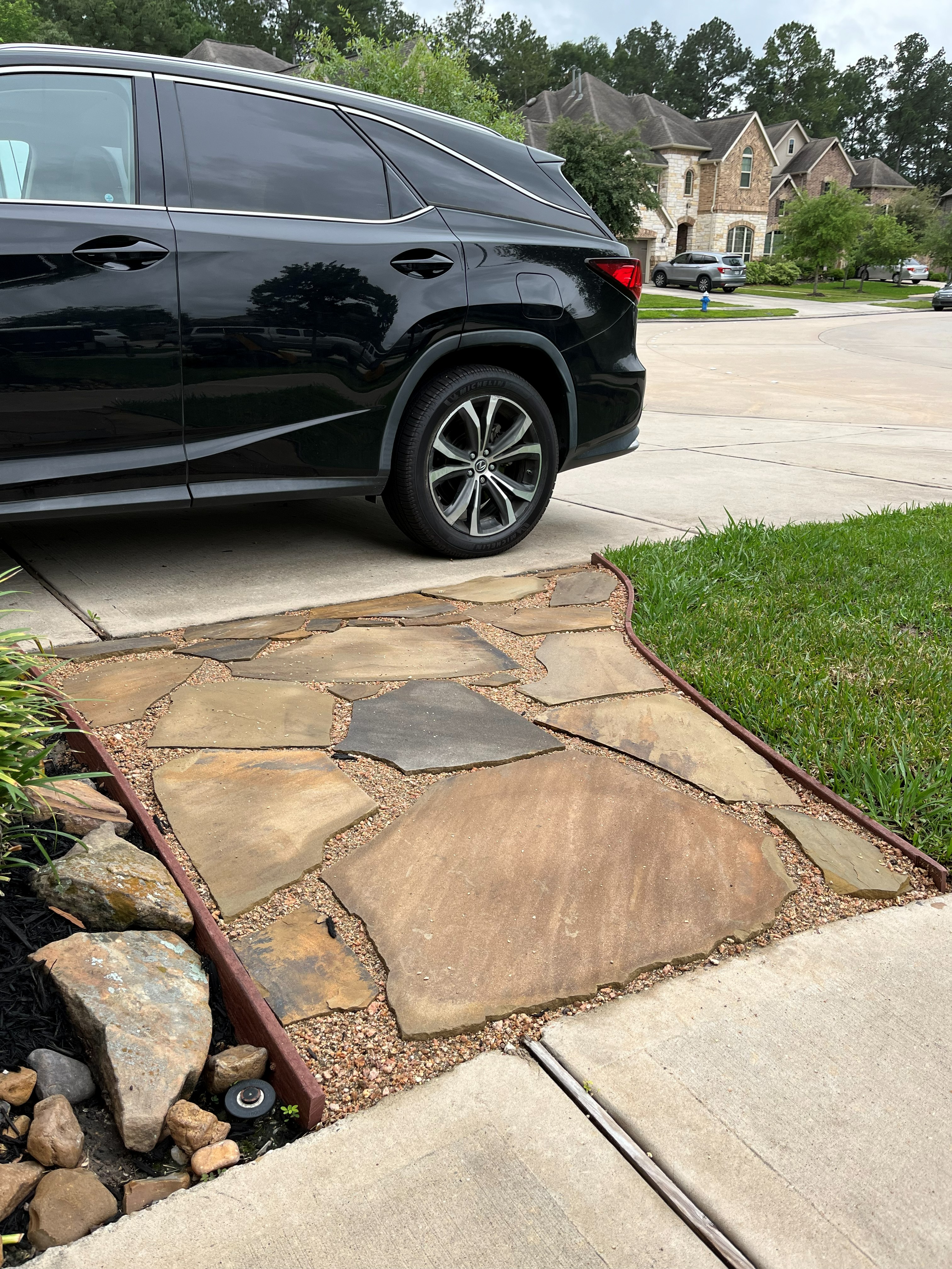 Flagstone accent path Houston TX