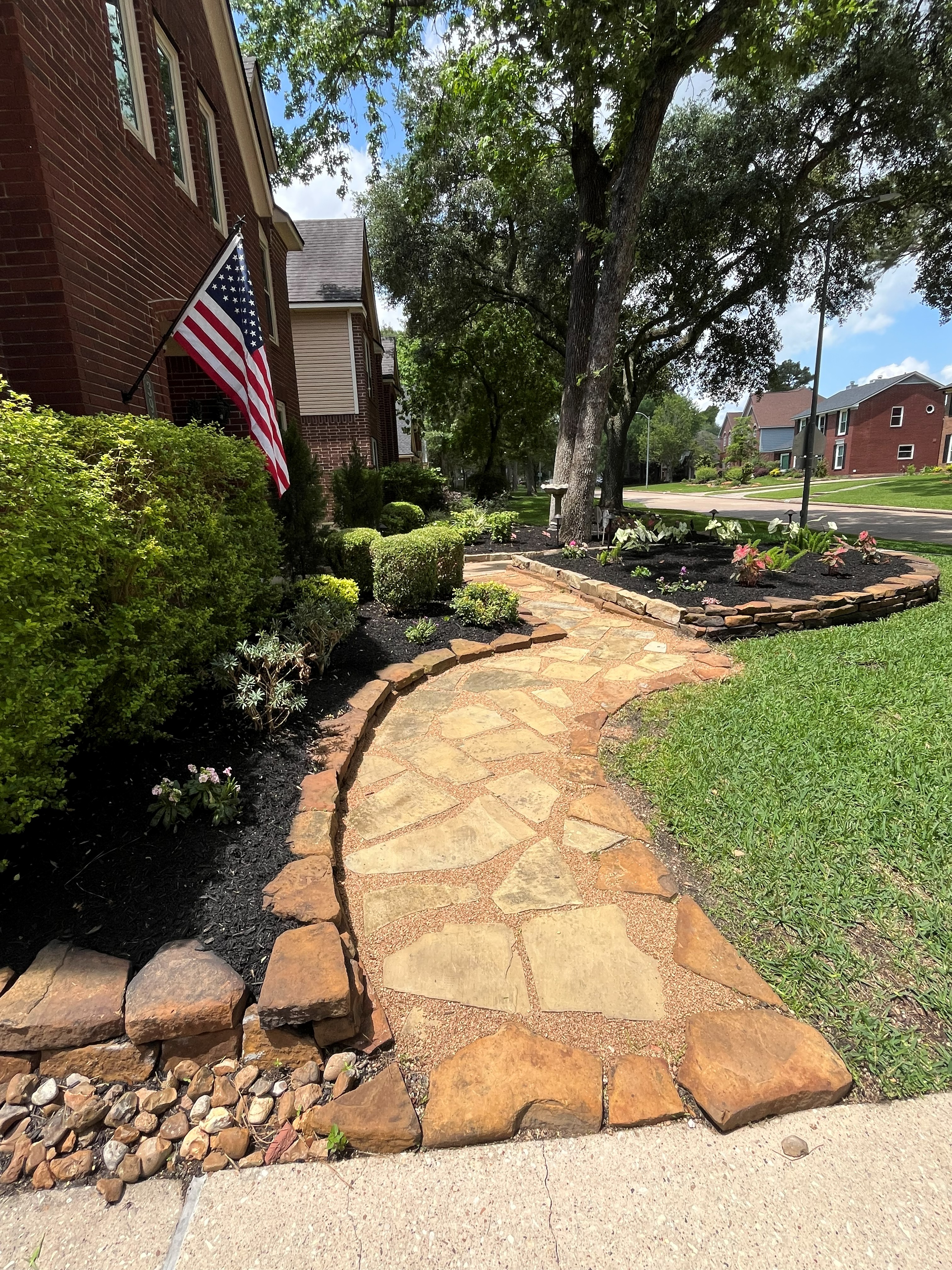 Flagstone path Kingwood TX